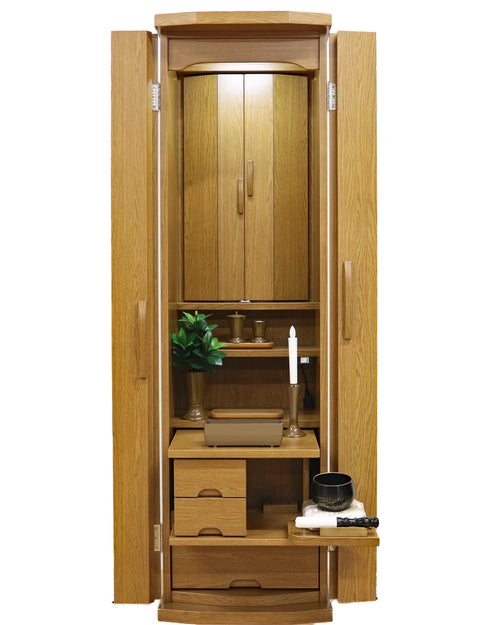 Soka Gakkai Furniture-style Buddhist Altar "Respe" Manually-operated Cabinet Door Available in 2 Colors